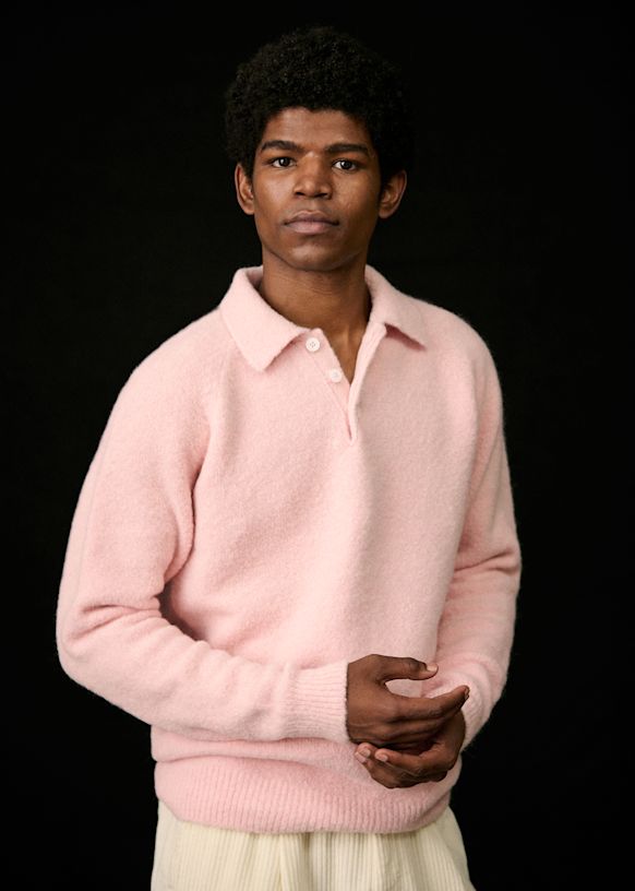 Rubio Sweater Pink Baby Alpaca Sezane
