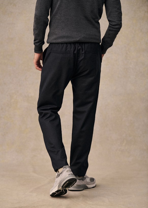Danny Wool Trousers - Charcoal Grey - Wool - Octobre Éditions
