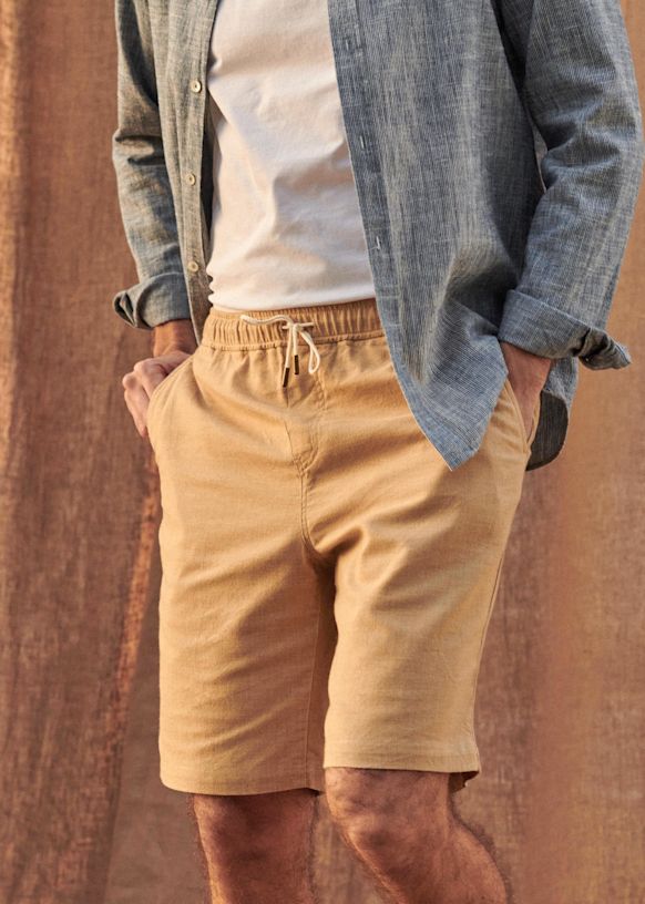 Reed Shorts - Blue - Linen - Sézane