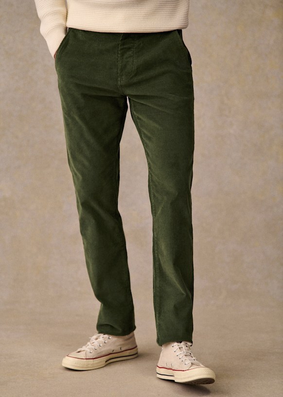 HILTL Parme Regular Fit Pantalon En Velours Côtelé Gris | FR-BE