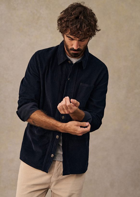 Corduroy Will Jacket - Navy - Organic cotton - organic