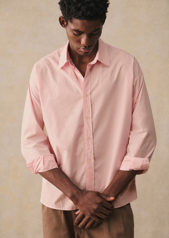 Chemise Turnbull & Asser Rose Pâle - Coton Cachemire - Taille 17 - Neuve