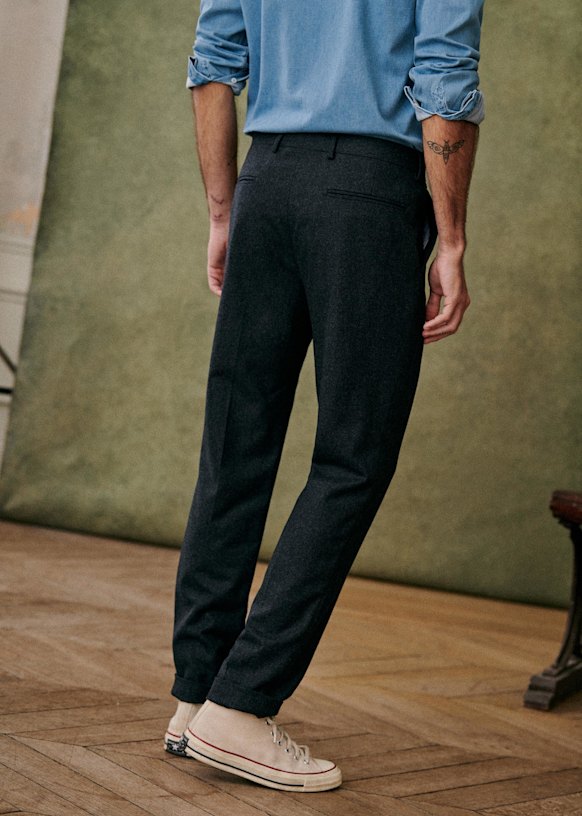 Italian wool houndstooth sweatpant new arrivals