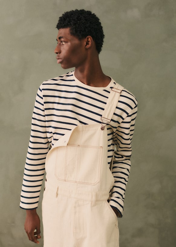 Robby Dungarees - Ecru - Organic Cotton - Octobre Éditions