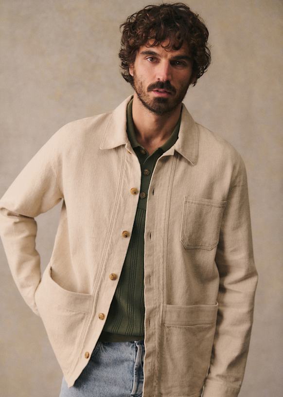 Will Jacket - Beige - Cotton - Sézane