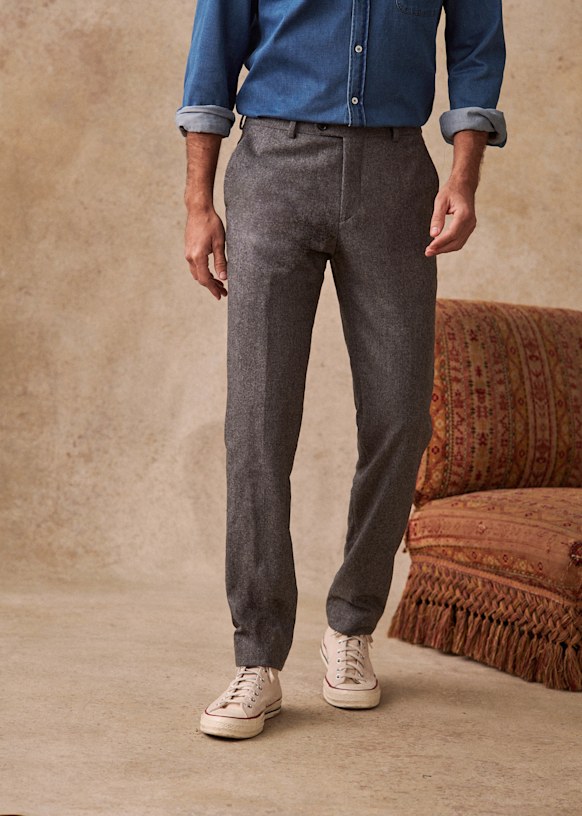 Pantalon Carl - Gris Clair - Laine - Octobre Éditions