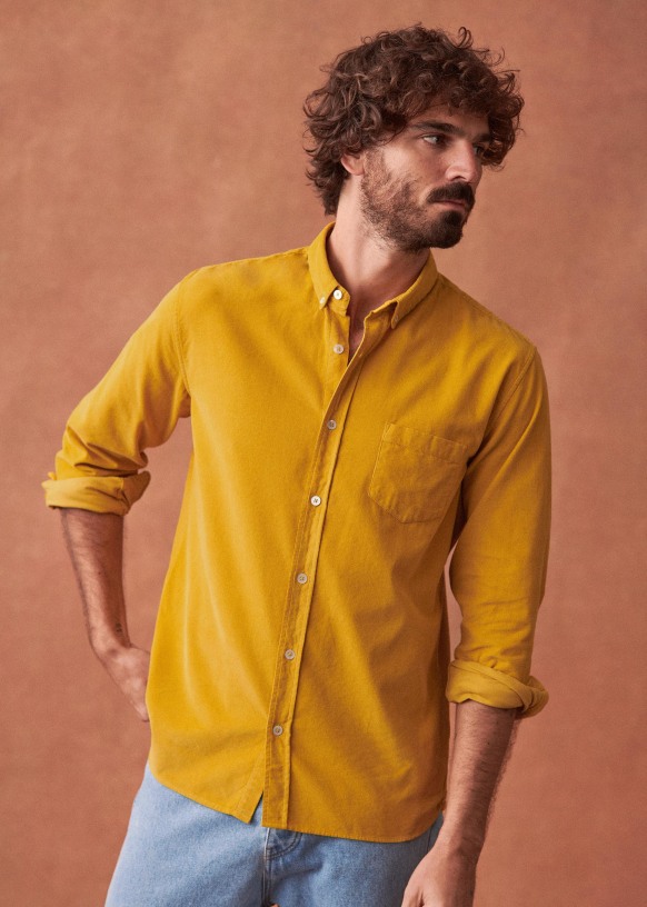 Velvet Charlie Shirt - Octobre Éditions Cotton - Yellow Organic 