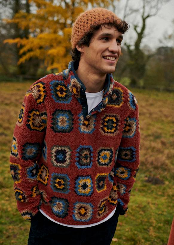 Tucker Sweatshirt Imprime Rouille Recycled polyester Octobre Editions