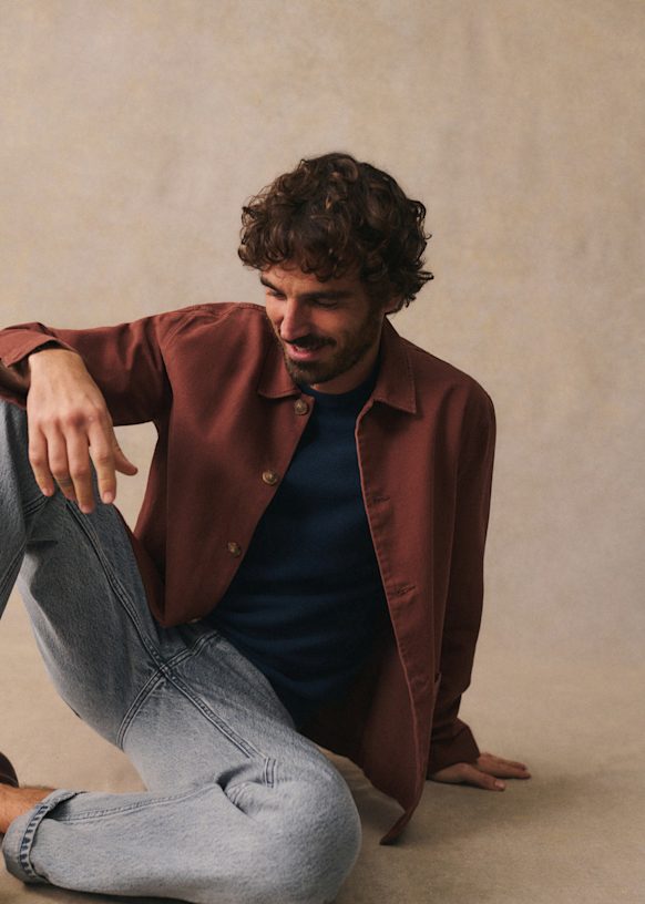 Tim Jacket - Rust - Organic cotton - organic textile