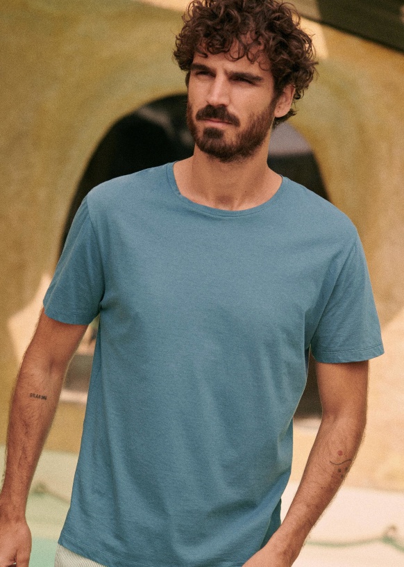 Pace T-shirt - Washed Blue - Organic Cotton - Octobre Éditions