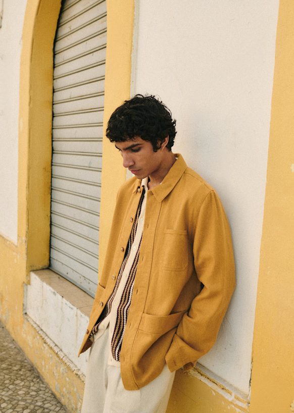 Will Jacket - Clay Green - Organic cotton - organic textile - Sézane