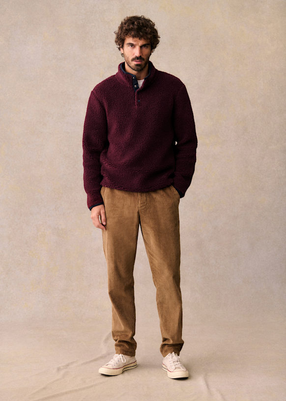 Danny Velvet Trousers - Camel - Organic cotton - organic textile