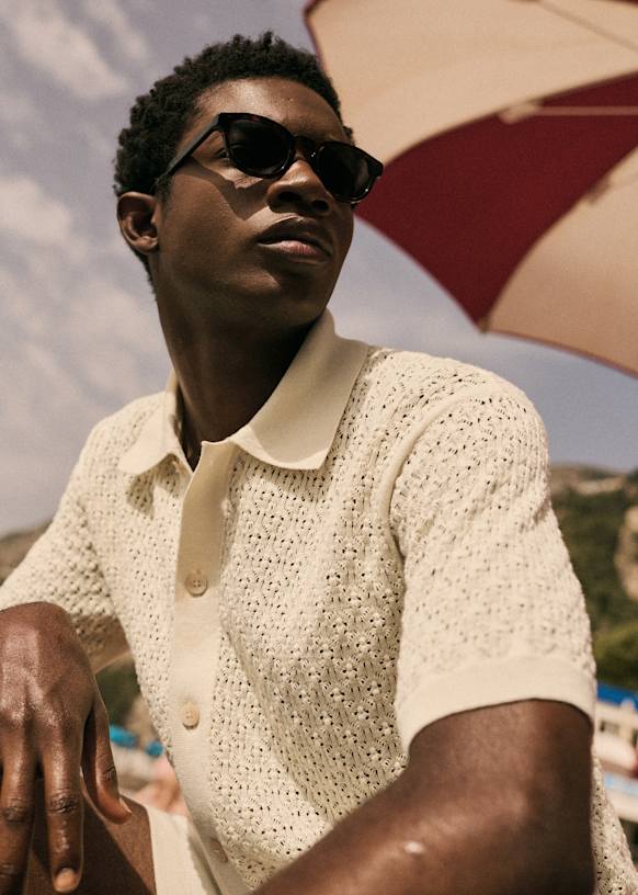 Nurel Mesh shirt - Ecru - Organic cotton - organic textile - Sézane