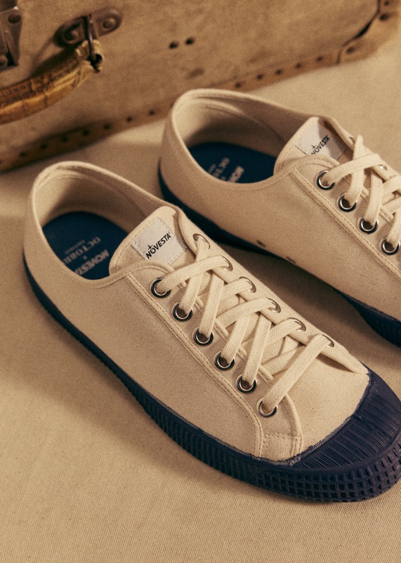 Star Master Novesta x Octobre Editions Baskets Creme Terracotta Cotton Octobre Editions