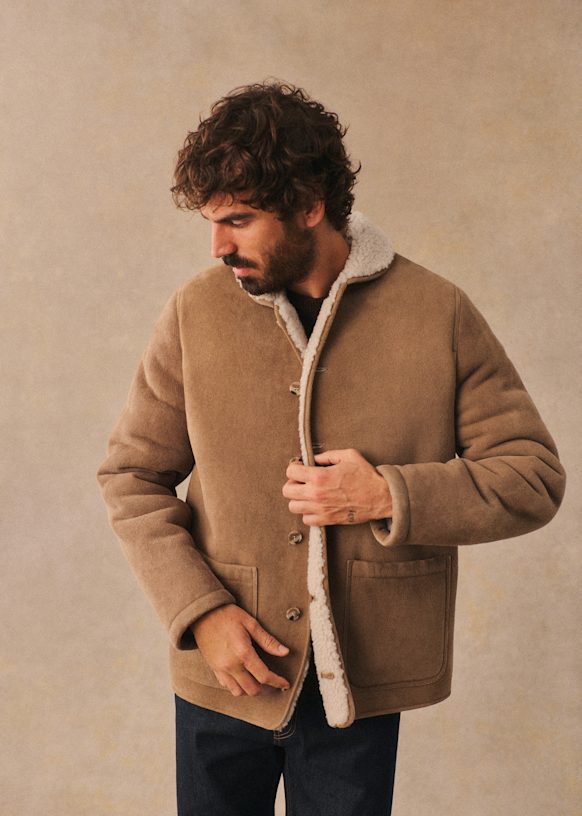 Lomond Coat - Camel - Sheep leather - Octobre Éditions