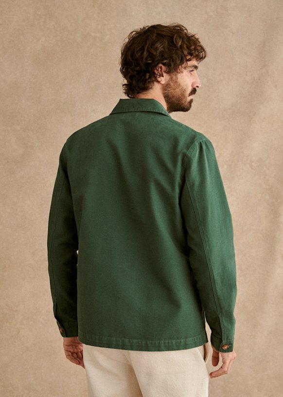 Tim Jacket - Green - Organic cotton - organic textile - Sézane Tim Jacket - Green - Organic cotton - organic textile - Sézane