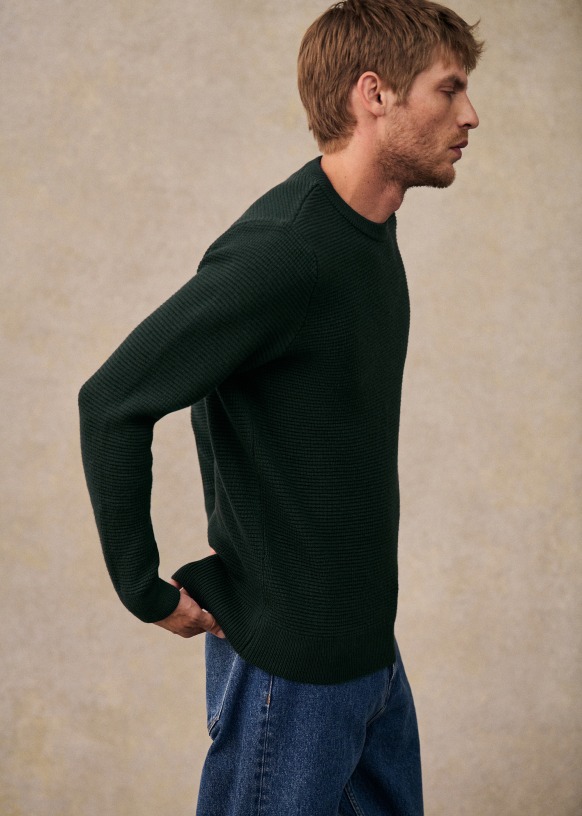 Chuck Sweater - Khaki - Wool - Sézane