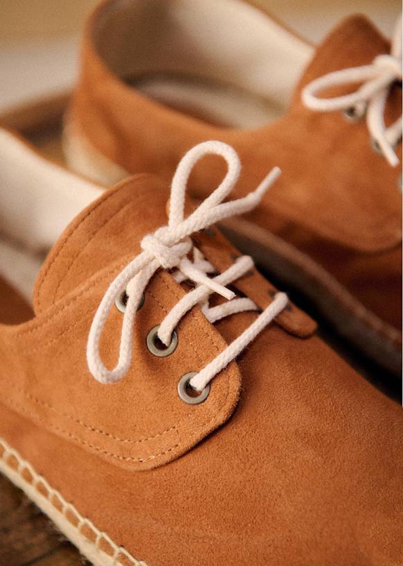 Alan Espadrilles - Camel - Leather - Octobre Éditions