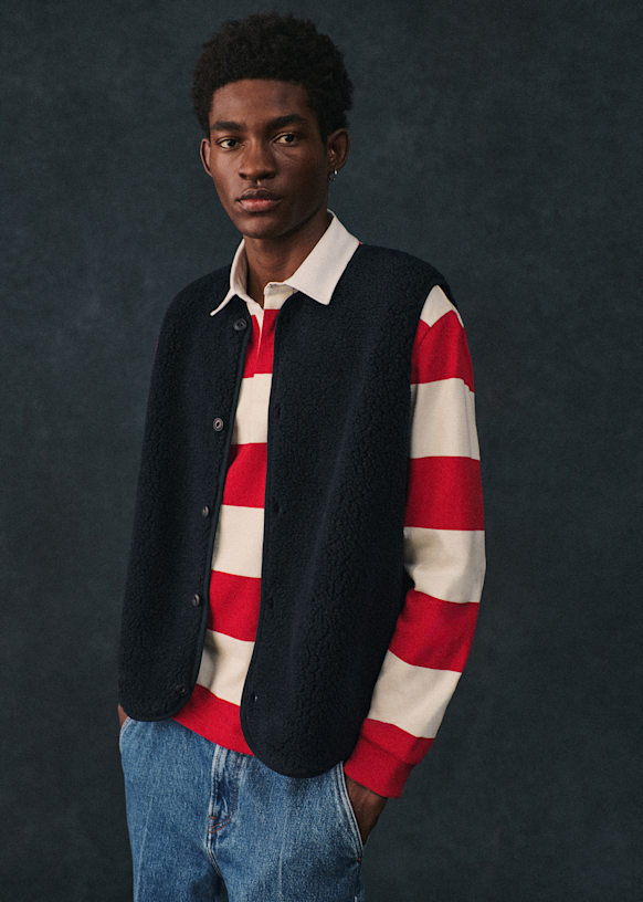Breno Cardigan - Ecru - Recycled polyester - Octobre Éditions