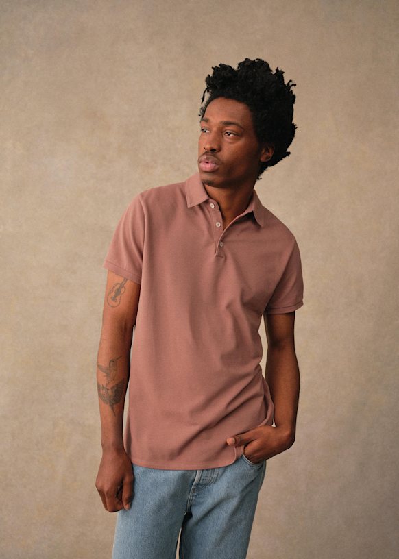 Cross Polo - Dark Green - Organic cotton - organic textile - Sézane