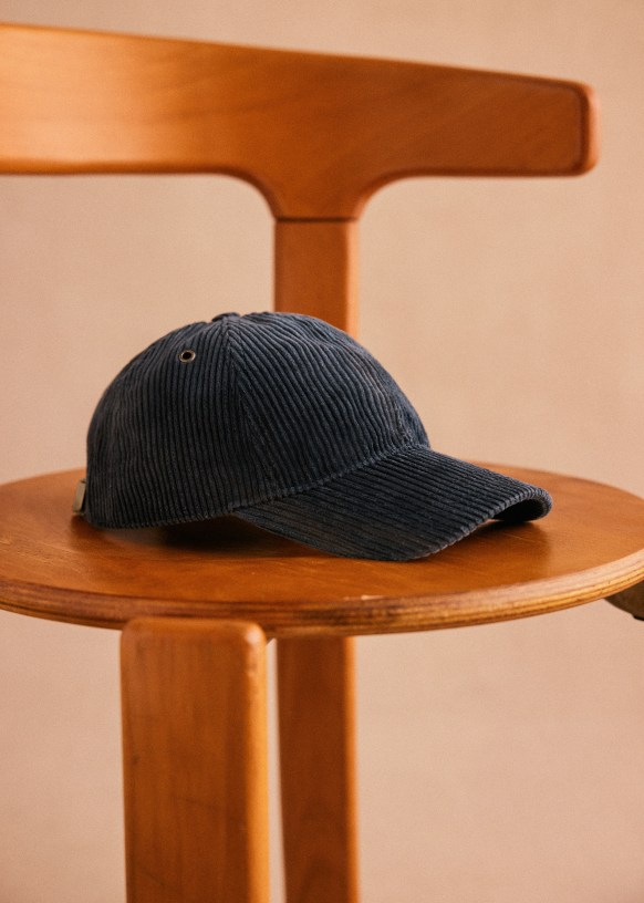Chase Corduroy Cap - Large Khaki Rib - Cotton - Sézane