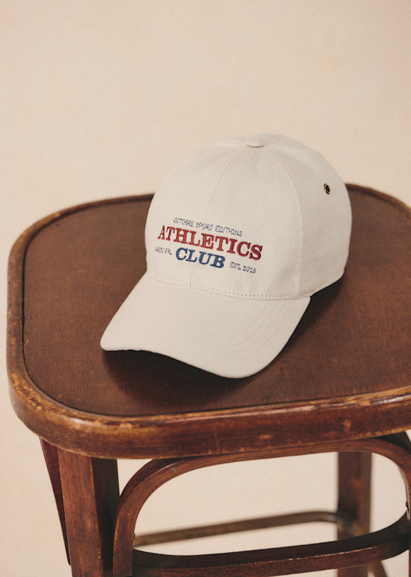 Athletics Club Cap - Ecru - Cotton - Octobre Éditions