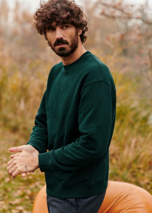 Sweatshirt Vert En Coton Bio Dedicated - Taille L Homme - Neuf Avec étiquettes