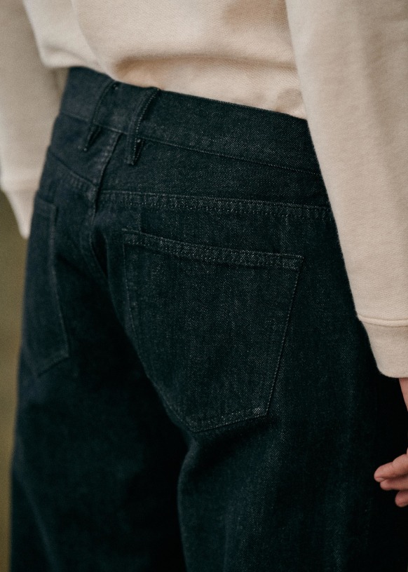 Kurt Straight Jeans - Faded Denim - Cotton - Octobre Éditions