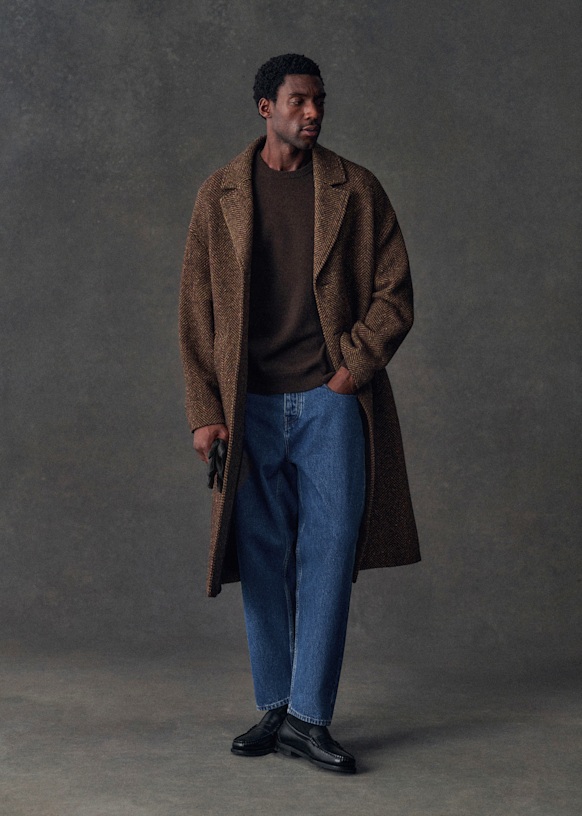 Hugh Coat - Olive Green - Wool - Sézane