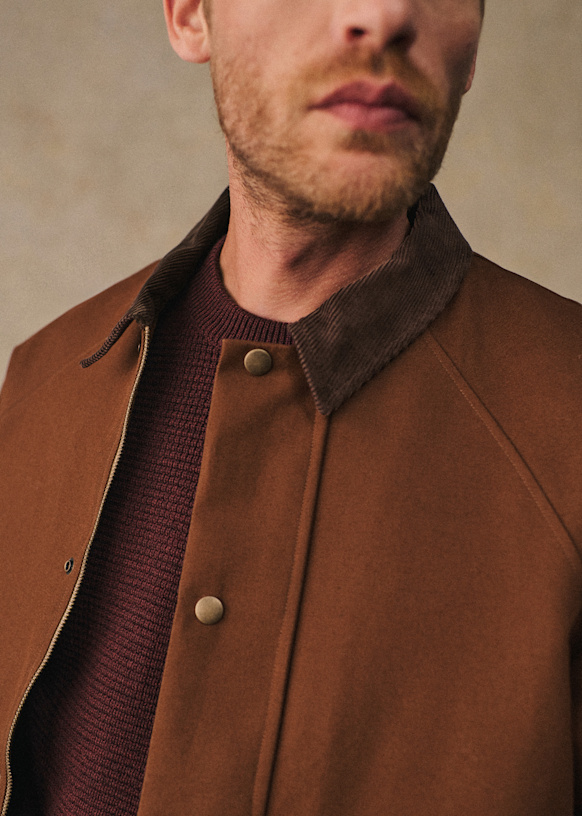 Tarlon Blouson - Brown - Organic cotton - organic textile - Sézane