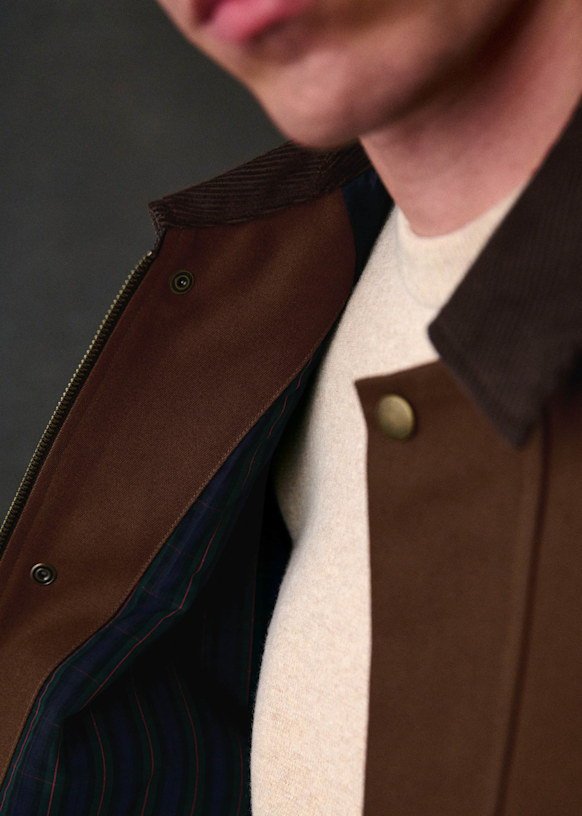 Tarlon Blouson - Olive Green - Cotton - Sézane