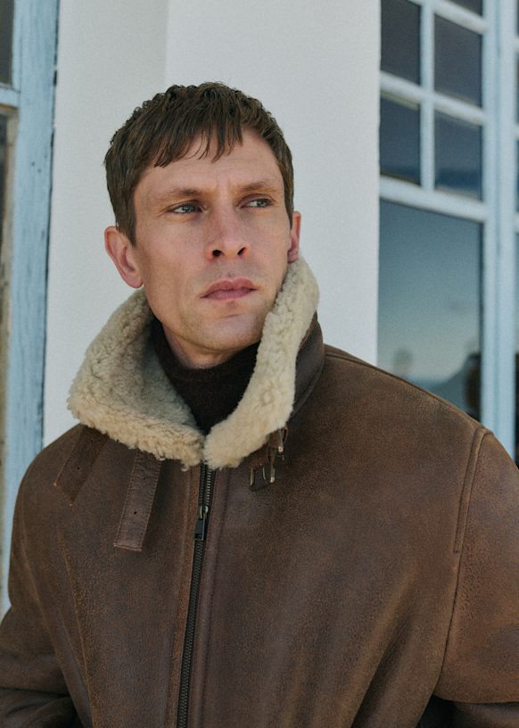 ブラウン　シープスキン　 コート 61T9gP07PFL._AC_UY1000_.jpg