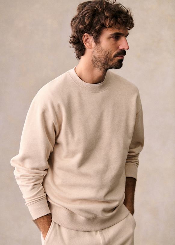 Boxy Sweatshirt - Washed Black - Organic Cotton - Sézane