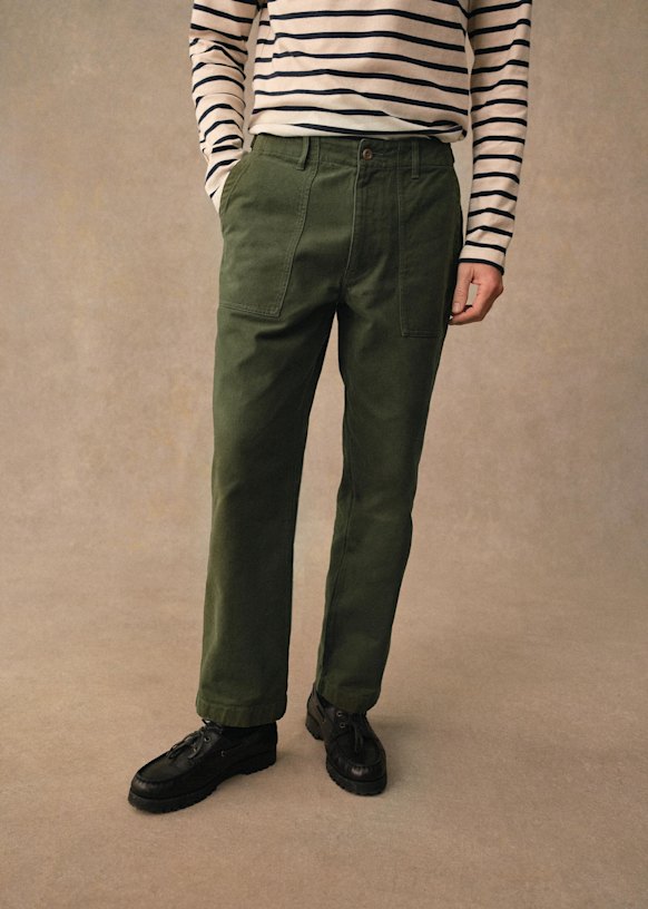カジュアルパンツ Alexander - オリーブグリーン - オーガニック