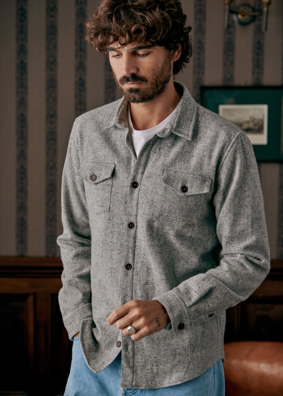 Chemise Ethan - MOUTARDE - Laine - Octobre Éditions