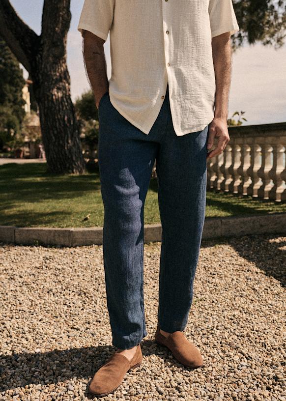 Agnel Trousers - Light Brown - Cotton - Sézane