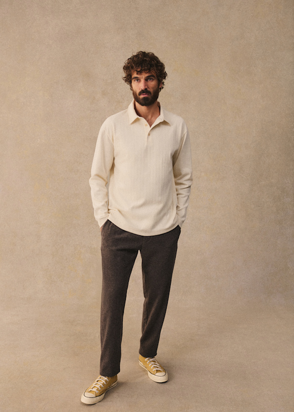 Danny Wool Trousers - Dark Green - Wool - Sézane