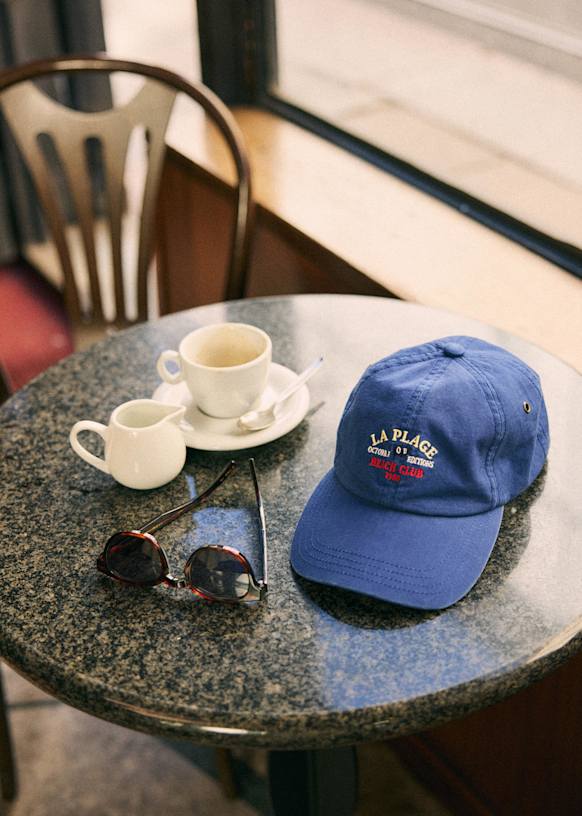 La Plage Cap - Blue - Organic cotton - organic textile - Octobre
