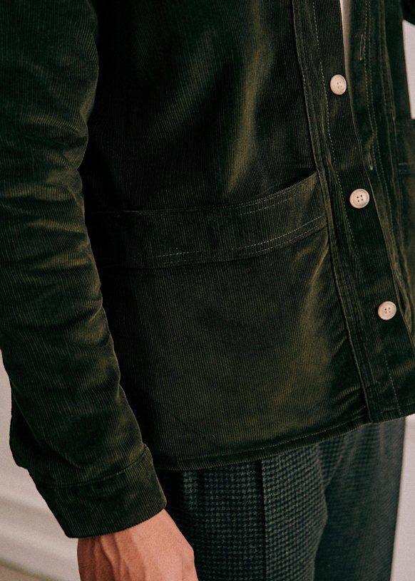 Corduroy Will Jacket - Midnight Blue - Organic Cotton - Sézane