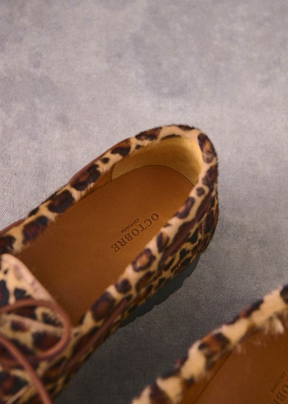 Berko Derbies - Glossy Chocolate - Bovine leather - Sézane