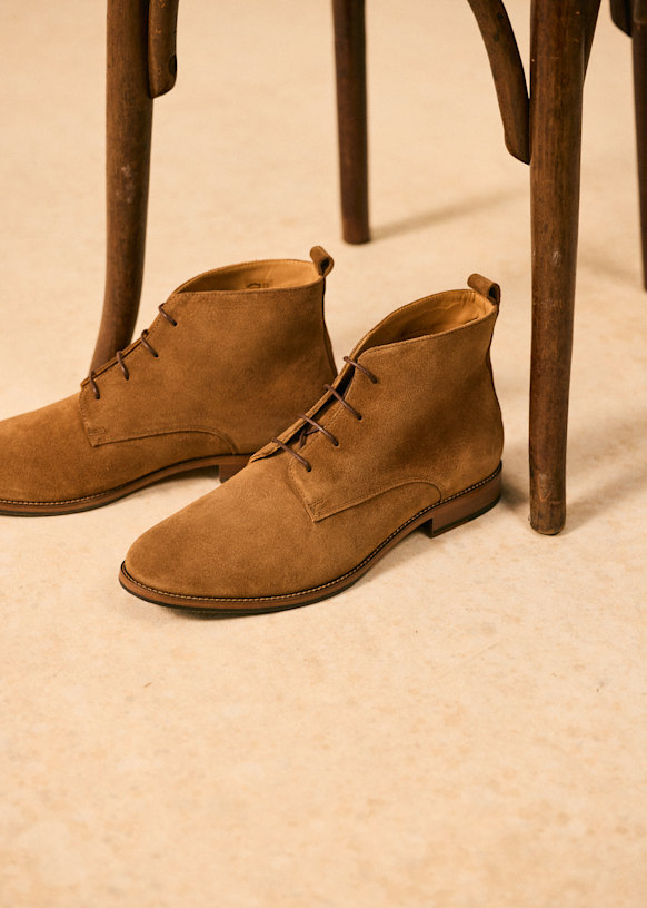 Chukka John Boots - Camel Suede - Bovine leather - Sézane