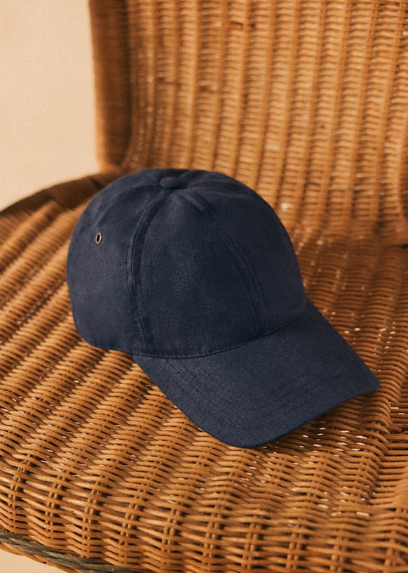 Chase Linen cap - Clay Green - Linen - Sézane