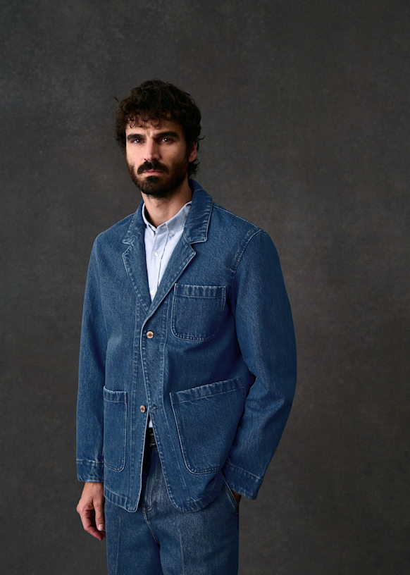 Nello Jacket - Vintage Blue - Organic cotton - organic textile
