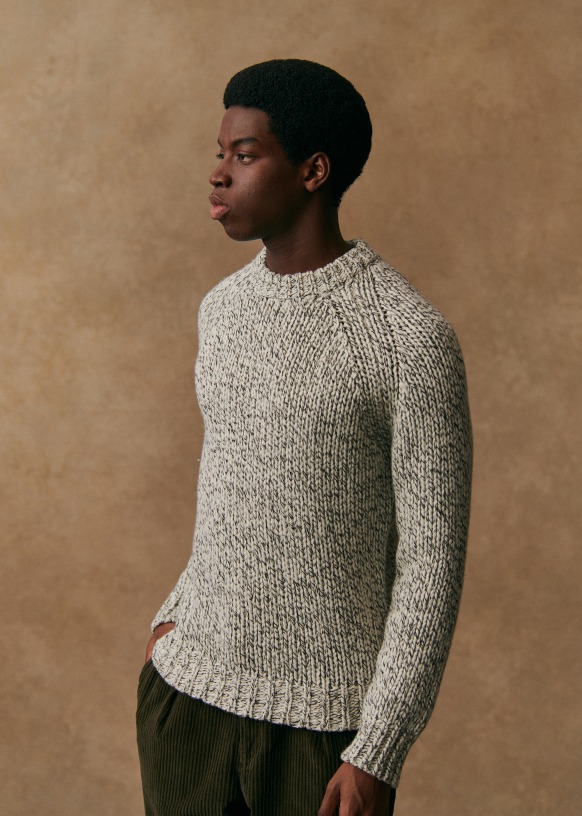 Mirko Sweater - Ecru / Black - Sézane