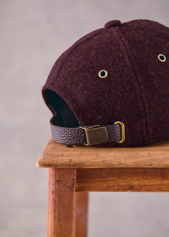 Chase Tweed Cap - Mottled Blue - Wool - Sézane