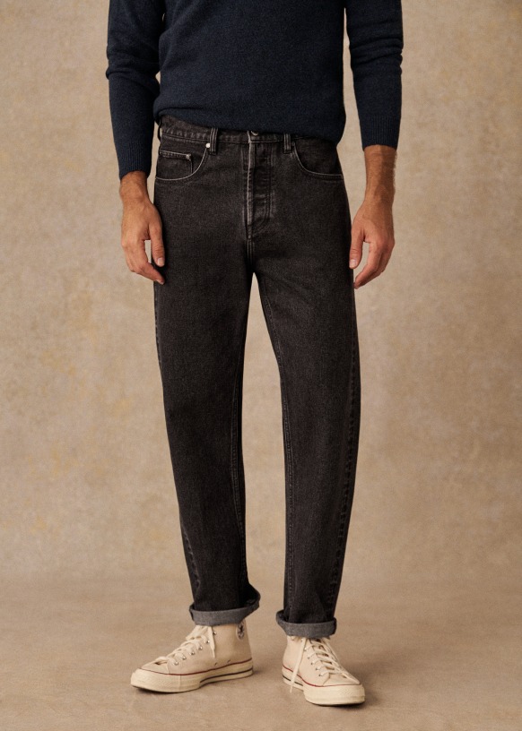 Wrigley Jeans - Washed Grey - Cotton - Octobre Éditions