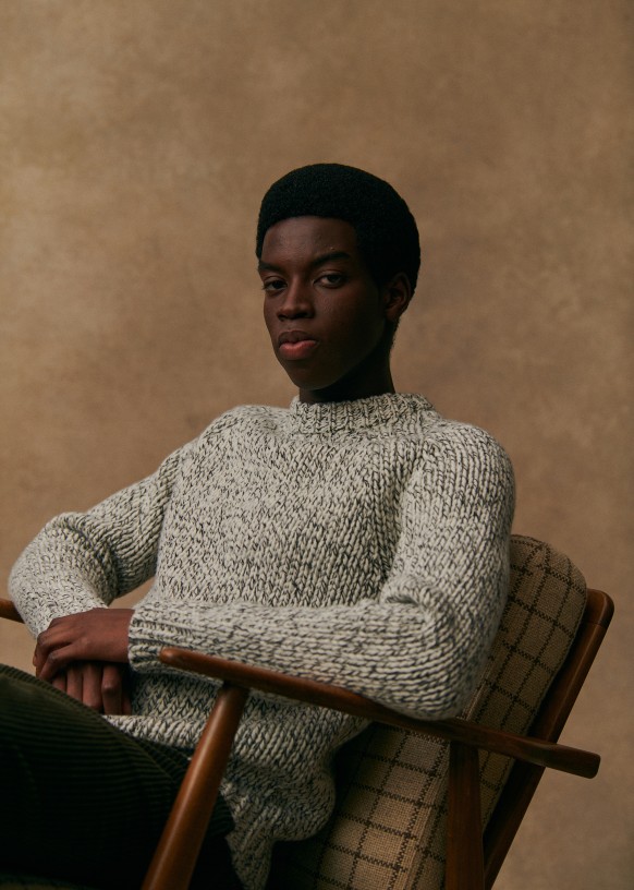 Mirko Sweater - Ecru / Black - Sézane