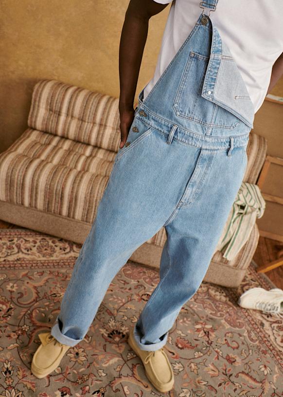 Robby Dungarees - Faded Denim - Organic Cotton - Sézane