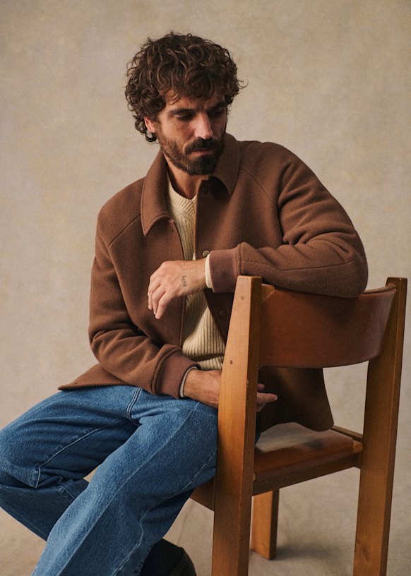 Valdo Blouson - Camel - Wool - Octobre Éditions