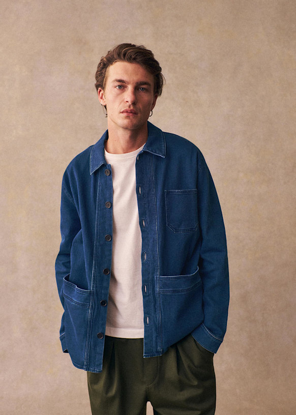 Will Jacket - Denim Blue - Organic cotton - organic textile - Sézane
